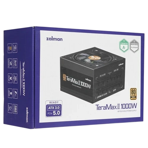 Блок питания Zalman 1000W TeraMax2 (ZM1000-TMX2) 16 Pin (PCIe 5.0 Connector Cable Details) кабельные стяжки, комплект кабелей