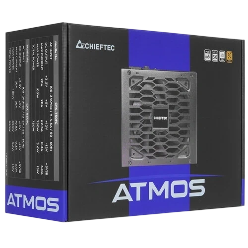 Блок питания Chieftec 750W Atmos Black (CPX-750FC) 16 Pin (PCIe 5.0 Connector Cable Details)