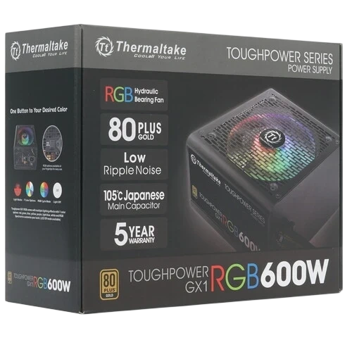 Блок питания Thermaltake 600W TOUGHPOWER GX1 RGB 600 (PS-TPD-0600NHFAGE-1)