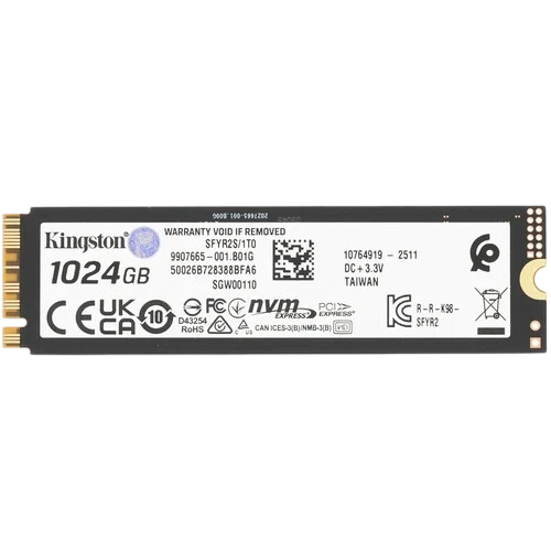 Твердотельный накопитель Kingston 1000 Gb FURY Renegade (SFYR2S/1T0)