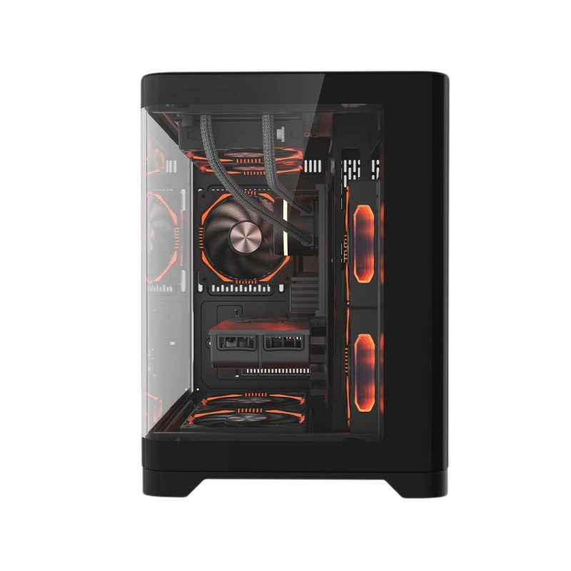 Компьютерный корпус 1STPLAYER UVIEW UV5 Black (UV5-BK)
