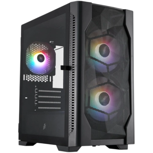 Компьютерный корпус 1STPLAYER DK D4-M FRGB Black (D4-M-BK-2F1P-1F1)
