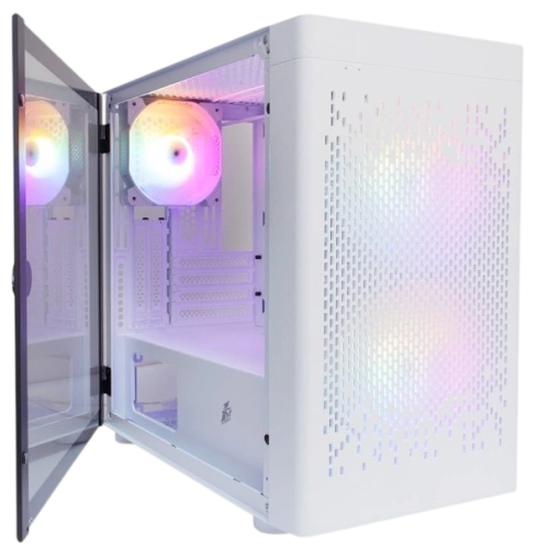 Компьютерный корпус 1STPLAYER DK D3-B LED White (D3-B-WH-2F1P-W-1F1-W) документация, набор крепежа