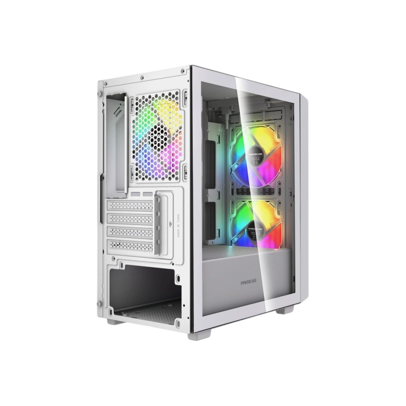 Компьютерный корпус Powercase Mistral SM07 TG ARGB White (CMMSM07W-A3)