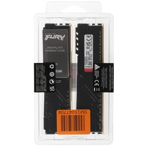 Оперативная память 64 Gb 3600 MHz Kingston FURY Beast Black (KF436C18BBK2/64)