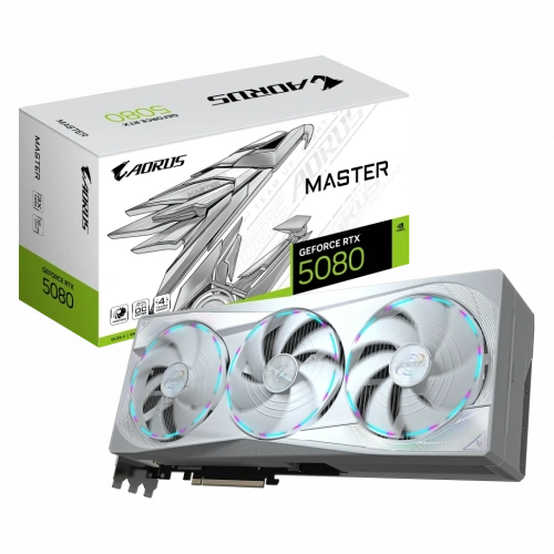 Видеокарта Gigabyte (GV-N5080AORUSM ICE-16GD) GeForce RTX 5080 16GB AORUS MASTER ICE