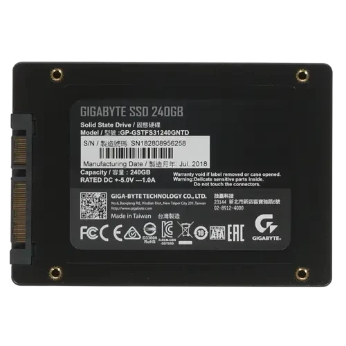 Твердотельный накопитель Gigabyte 240 Gb (GP-GSTFS31240GNTD)