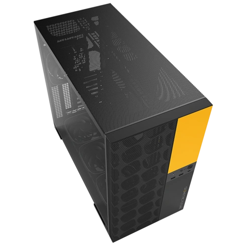 Компьютерный корпус Geometric Future Model 5 ARGB Vent Black Yellow with fans (1AM5VTBY01100)