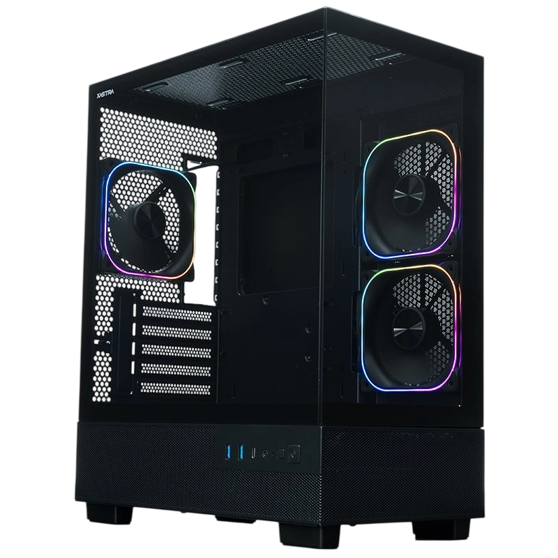 Компьютерный корпус XASTRA Q400M 3ARGB-FG-C6-UC ARGB Black (Q400M-3FG12A-C6-UC)