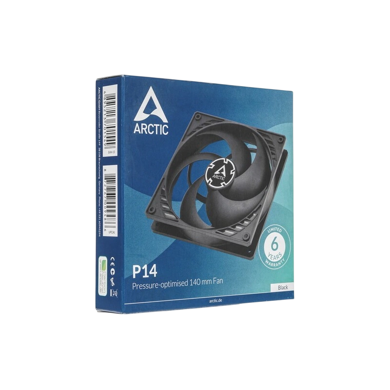 Вентилятор для корпуса Arctic Cooling ARCTIC P14 Black/Black ACFAN00123A документация, комплект крепежа