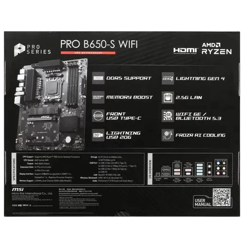 Материнская плата MSI PRO B650-S WIFI