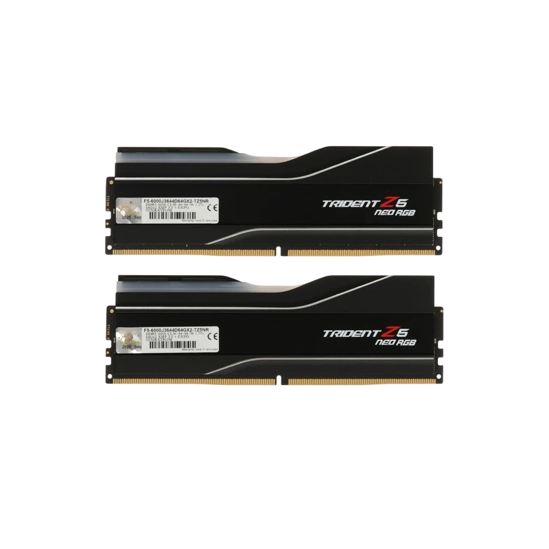Оперативная память 128 Gb 6000 MHz G.Skill TRIDENT Z5 Neo RGB Black (F5-6000J3644D64GX2-TZ5NR)