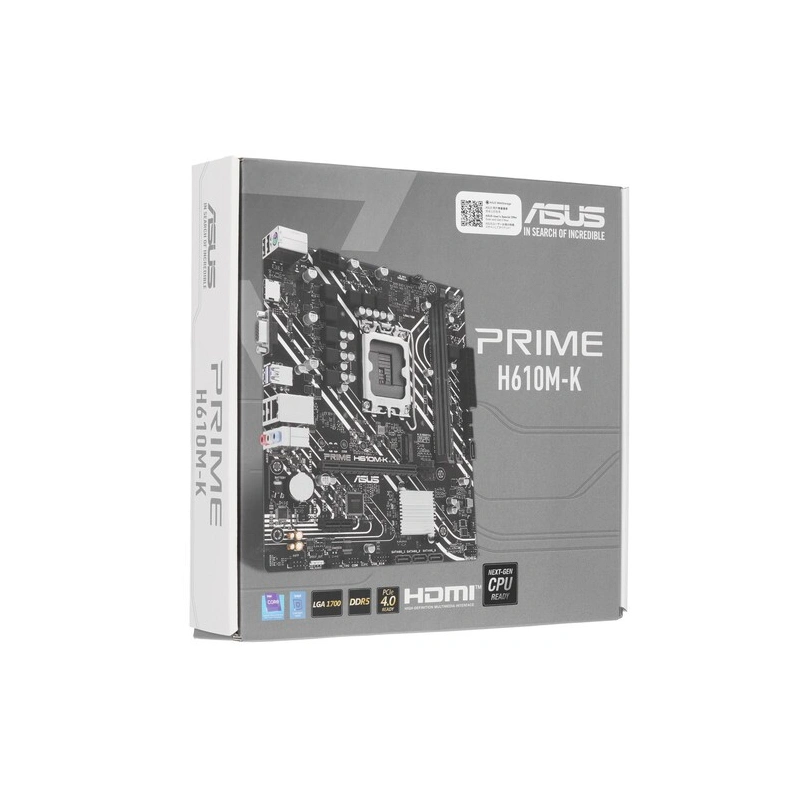 Материнская плата ASUS PRIME H610M-R-SI (90MB1GL0-M0ECY0) 2 x кабель SATA, документация, задняя планка