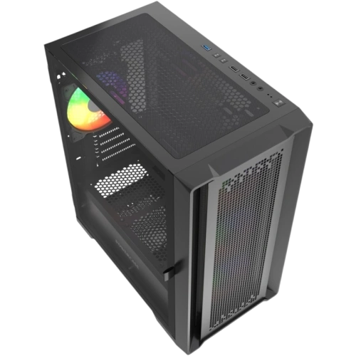 Компьютерный корпус Powercase ByteFlow Micro LE ARGB Black (CAMBFB-A4-LE)