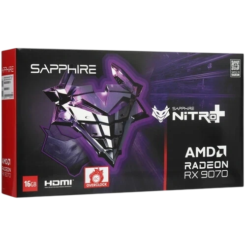 Видеокарта Sapphire (11349-01-20G) Radeon RX 9070 16GB NITRO+ OC