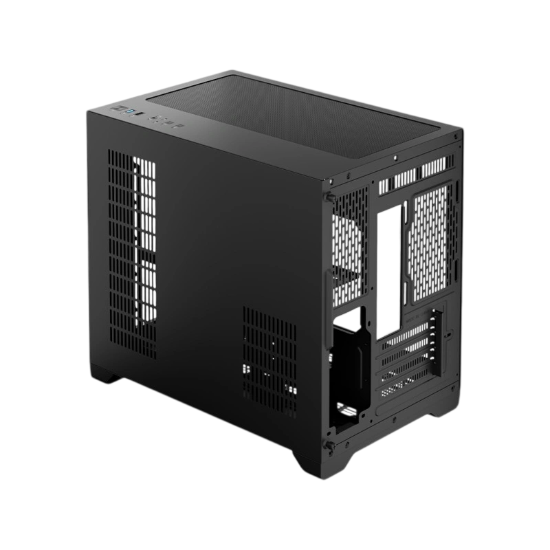 Компьютерный корпус 1STPLAYER MEGAVIEW MV6-T Black (MV6-TP-BK)