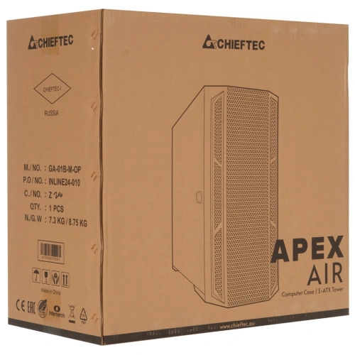 Компьютерный корпус Chieftec APEX AIR TG Black (GA-01B-M-OP)