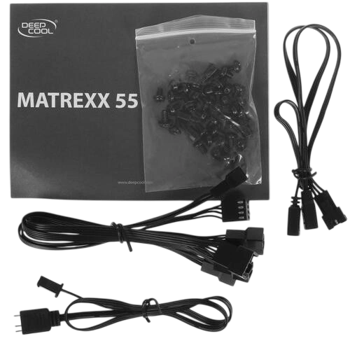 Компьютерный корпус Deepcool MATREXX 55 V3 ADD-RGB White 3F (DP-ATX-MATREXX55V3-AR-WH-3F)