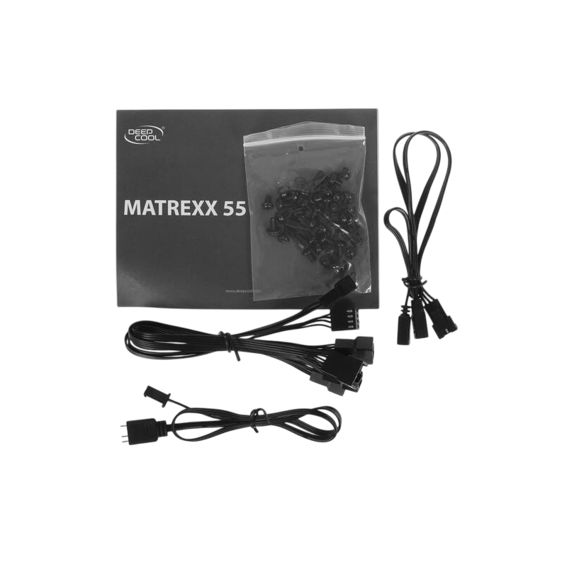 Компьютерный корпус Deepcool MATREXX 55 V3 ADD-RGB White 3F (DP-ATX-MATREXX55V3-AR-WH-3F)