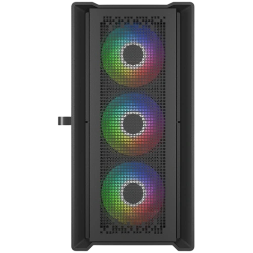 Компьютерный корпус Powercase ByteFlow Micro TG ARGB Black (CAMBFB-A4)