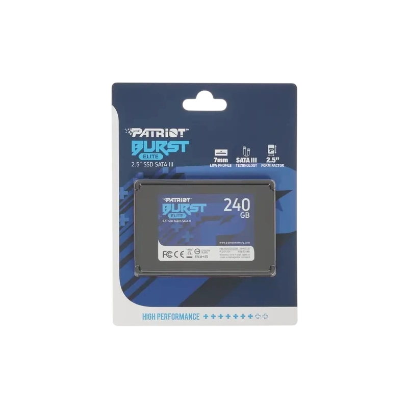 Твердотельный накопитель Patriot 240 Gb BURST Elite (PBE240GS25SSDR)