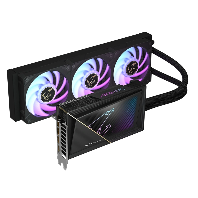 Видеокарта Gigabyte (GV-N5080AORUSX W-16GD) GeForce RTX 5080 16GB XTREME WATERFORCE