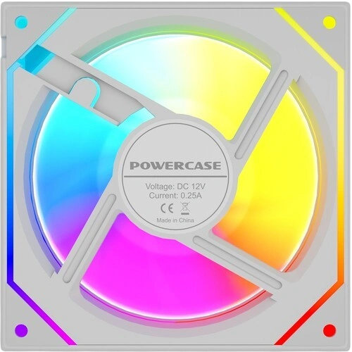 Вентилятор для корпуса Powercase (M52-12W ARGB) White комплект крепежа