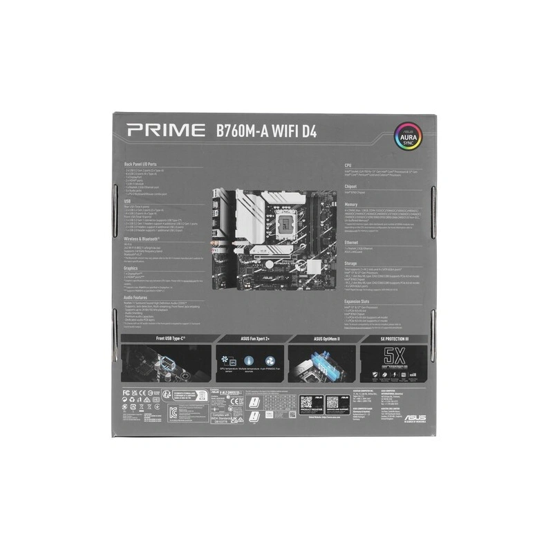 Материнская плата ASUS PRIME B760M-A WIFI D4 (90MB1CX0-M1EAY0)