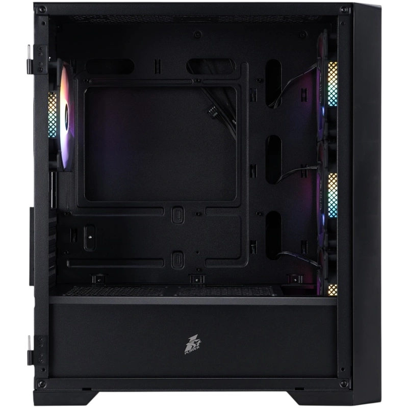 Компьютерный корпус 1STPLAYER TRILOBITE T4-G GLASS FRGB Black (T4-G-BK-4F1)