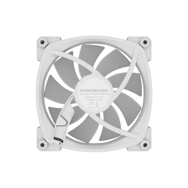 Вентилятор для корпуса Powercase (M55MR-12W ARGB) White комплект крепежа