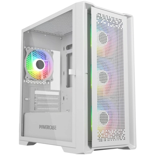 Компьютерный корпус Powercase ByteFlow Micro LE ARGB White (CAMBFW-A4-LE)