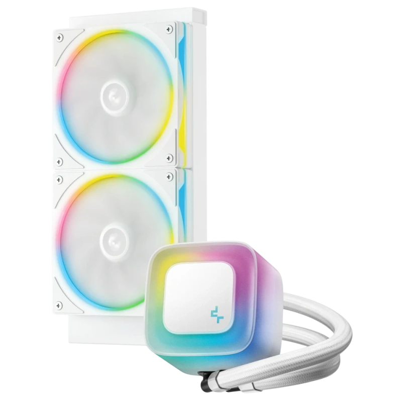 Система жидкостного охлаждения для процессора Deepcool LE240 PRO WH ARGB White