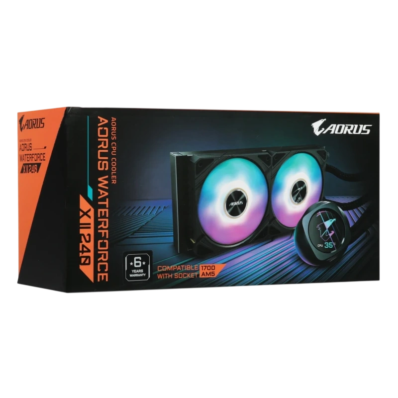 Система жидкостного охлаждения для процессора Gigabyte MULTI SOCKET GP-AORUS WATERFORCE X II 240