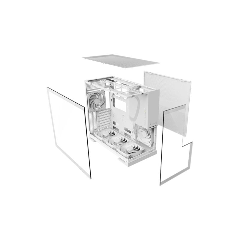 Компьютерный корпус Geometric Future Model 5 ARGB White with fans (1AM5WKWT01100) документация