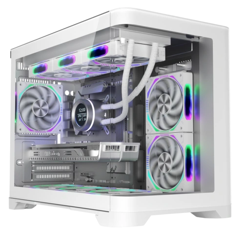 Компьютерный корпус 1STPLAYER UVIEW UV6 White (UV6-WH)