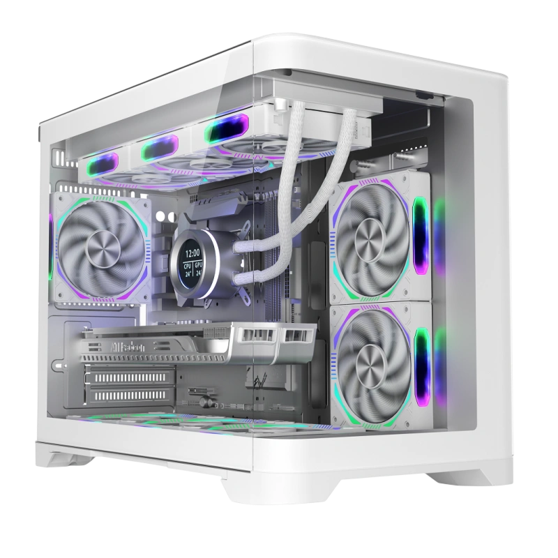Компьютерный корпус 1STPLAYER UVIEW UV6 White (UV6-WH)