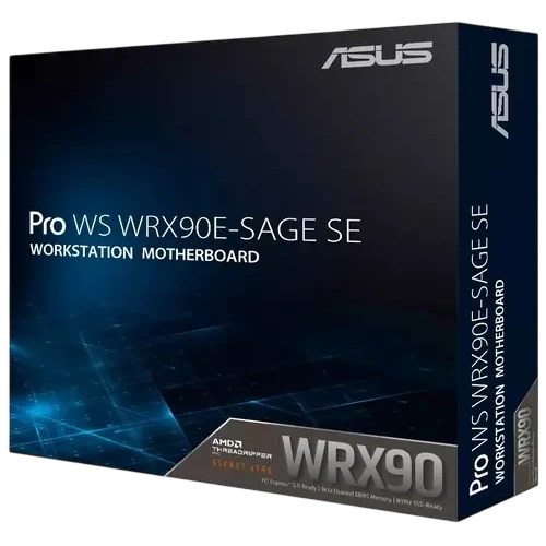 Материнская плата ASUS PRO WS WRX90E-SAGE SE (90MB1FW0-M0EAY0) 2 x адаптер CPU 8-pin на PCIe 8-pin, 4 x кабель SATA, Q-коннектор, документация, кабель mini DisplayPort - DisplayPort x2ещё