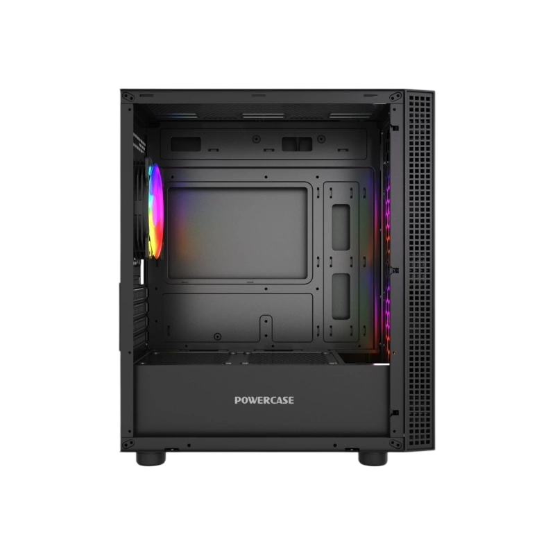 Компьютерный корпус Powercase Mistral Micro EM18 TG ARGB Black (CMMEM18B-A3)