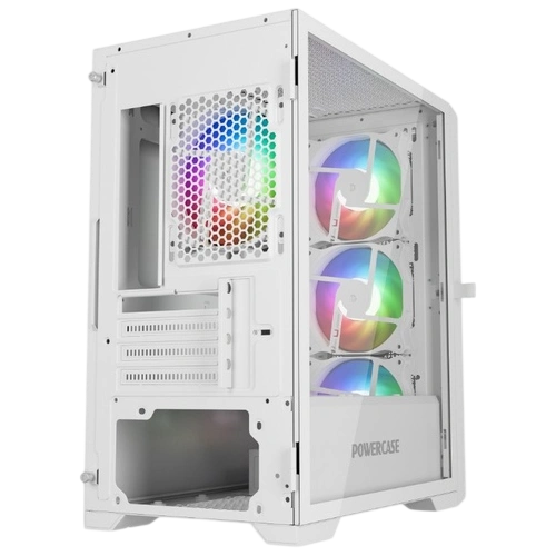 Компьютерный корпус Powercase ByteFlow Micro LE ARGB White (CAMBFW-A4-LE)
