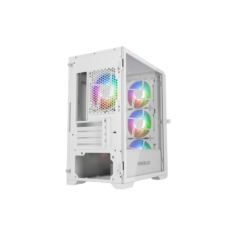 Компьютерный корпус Powercase ByteFlow Micro LE ARGB White (CAMBFW-A4-LE)