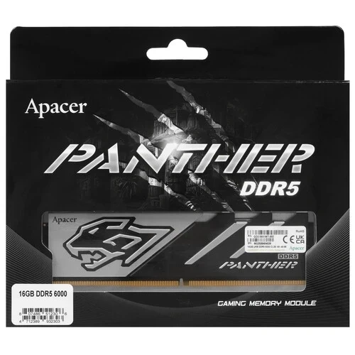 Оперативная память 16 Gb 6000 MHz Apacer Panther OC Black/White (AH5U16G60C6227BAA-1)
