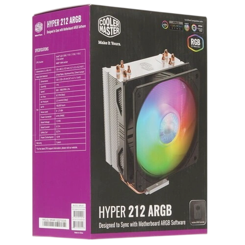 Кулер для процессора Cooler Master HYPER 212 ARGB RR-2V2L-18PA-R1 PWM