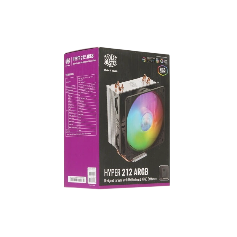 Кулер для процессора Cooler Master HYPER 212 ARGB RR-2V2L-18PA-R1 PWM