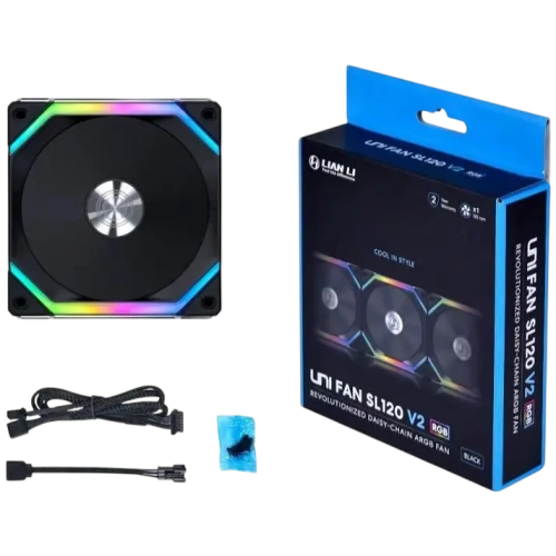 Вентилятор для корпуса UNI FAN SL Reverse ARGB Black V2