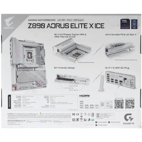 Материнская плата Gigabyte Z890 AORUS ELITE X ICE