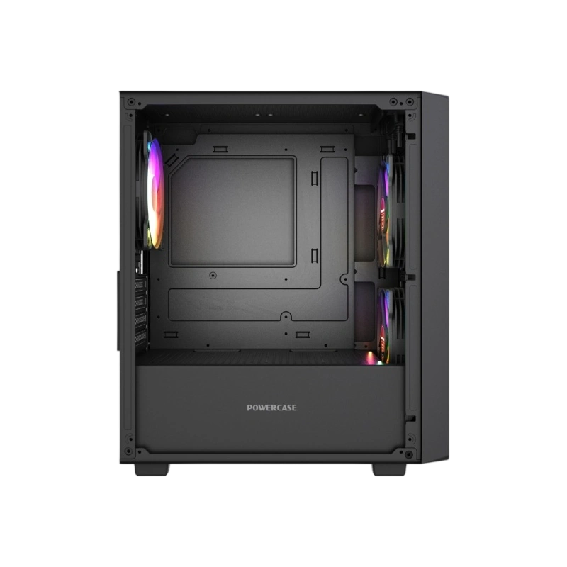 Компьютерный корпус Powercase Mistral SM04 TG ARGB Black (CMMSM04B-A3)