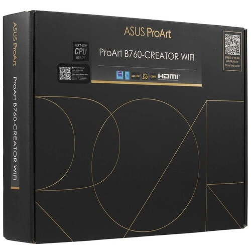 Материнская плата ASUS PROART B760-CREATOR WIFI (90MB1FY0-M0EAY0) 2 x кабель SATA, антенна Wi-Fi, документация, колодка для подключения фронтальной панели