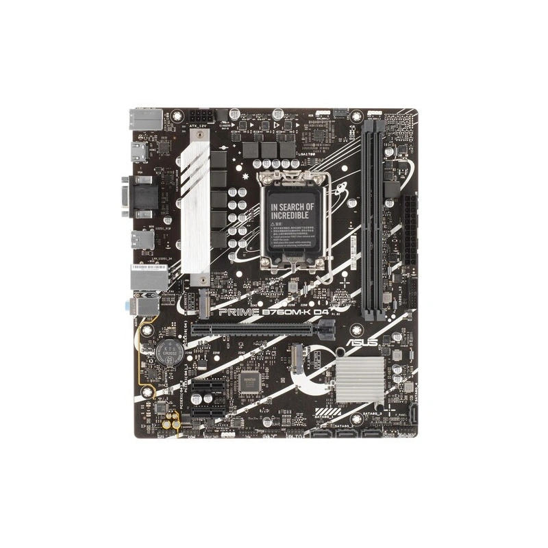 Материнская плата ASUS PRIME B760M-K D4 (90MB1DS0-M0EAY0) 2 x кабель SATA, документация, задняя планка