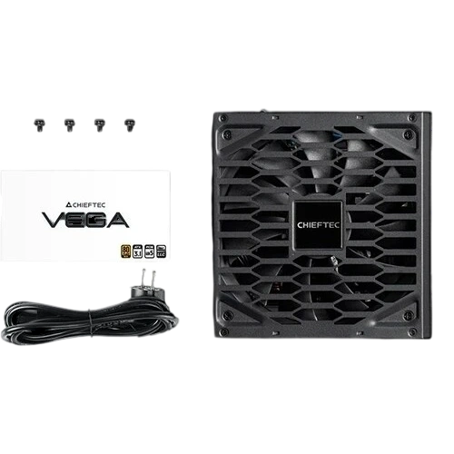 Блок питания Chieftec 850W Vega Black (PPG-850-S) 16 Pin (PCIe 5.0 Connector Cable Details) документация, комплект крепежа