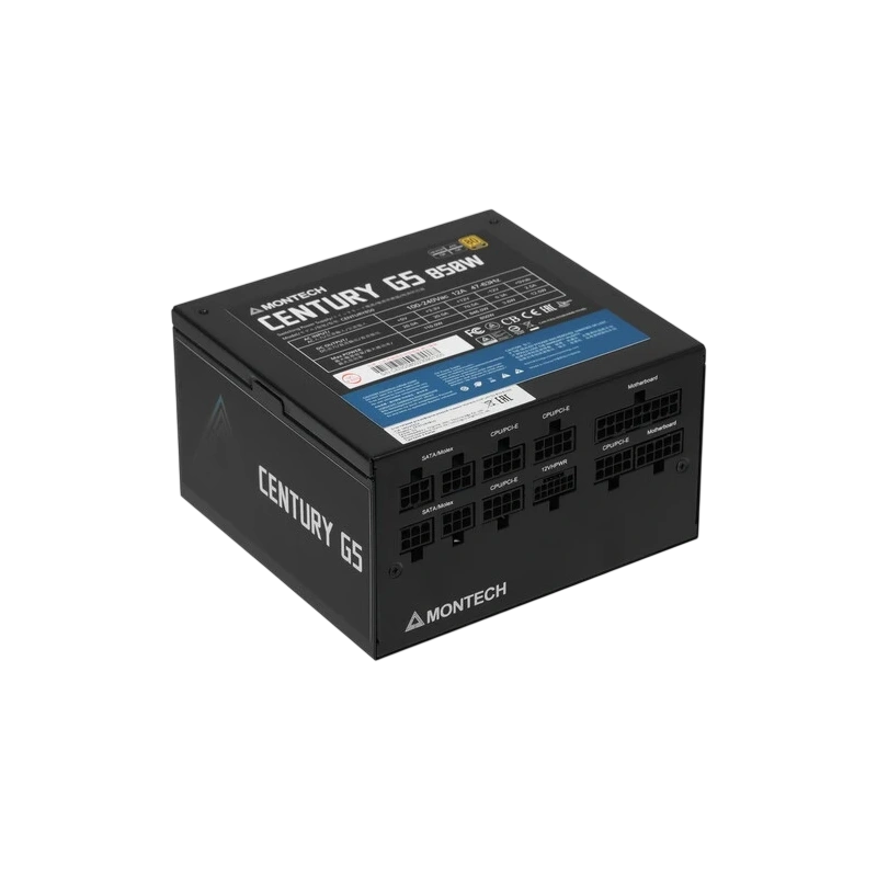 Блок питания Montech 850W CENTURY G5 (CENTURYG5850) 16 Pin (PCIe 5.0 Connector Cable Details) документация, комплект кабелей